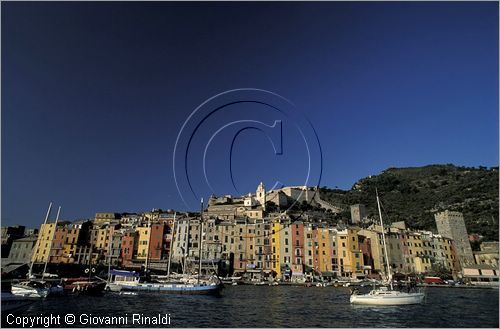 ITALY - LIGURIA - PORTOVENERE (SP) - veduta panoramica della palazzata policroma della Calata Doria