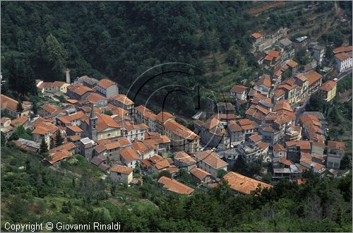 ITALY - LIGURIA - MOLINI DI TRIORA (IM) - veduta del borgo dall'alto