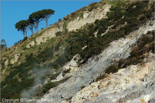 ITALY - POZZUOLI (NA) - La Solfatara - il vulcano Solfatara dal cratere ellittico (770 per 580 metri) risale a 4000 anni fa ed  l'unico dei Campi Flegrei ancora attivo con impressionanti manifestazioni fumaroliche