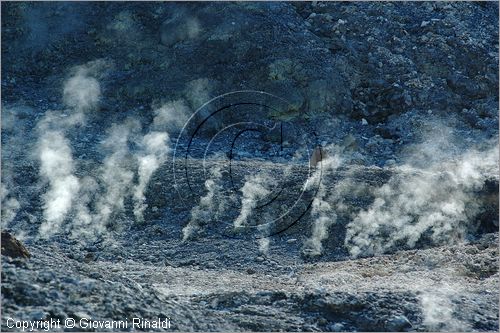 ITALY - POZZUOLI (NA) - La Solfatara - il vulcano Solfatara dal cratere ellittico (770 per 580 metri) risale a 4000 anni fa ed  l'unico dei Campi Flegrei ancora attivo con impressionanti manifestazioni fumaroliche