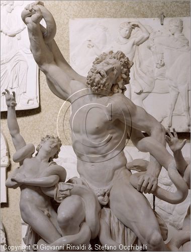 ITALY - PERUGIA - Museo dell'Accademia - Gipsoteca - copia in gesso di Laocoonte da originale greco in marmo di Agesandro, Atenodoro e Polidoro