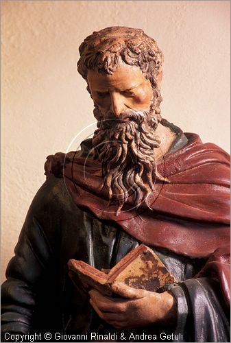 ITALY - PIENZA (SI) - Museo Diocesano d'Arte Sacra - sala 7: statua lignea di San Paolo di scultore senese della prima met del '500 (attribuito a Giovanni Andrea Galletti)