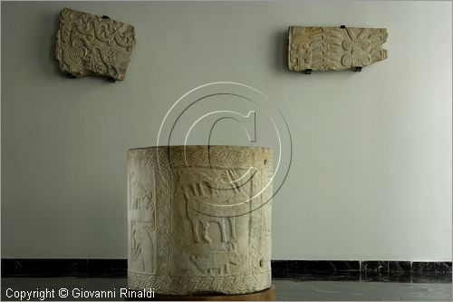 ITALY - LAZIO - ROMA - ROME - Museo dell'Alto Medioevo (ex Palazzo delle Scienze dell'EUR) - sala IV - perticolare di rilievi mamorei dell'VIII-IX secolo