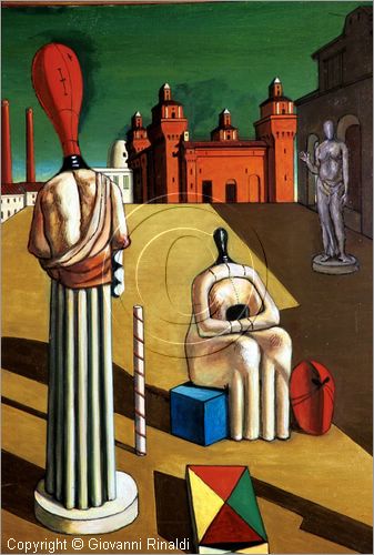 ROMA
Casa-Museo Giorgio De Chirico
nel Palazzo dei Borgognoni in piazza di Spagna
"muse inquietanti" del 1974