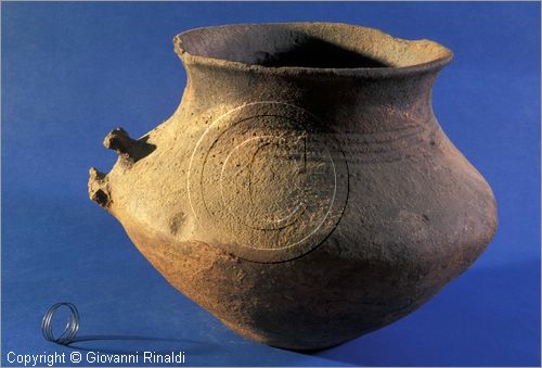 VALENTANO (VT)
Museo Civico
Vaso biconico e fermaglio in argento, provenienti dall'insediamento dell'et del bronzo  del lago di Mezzano