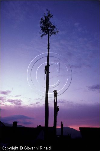 ITALY - ACCETTURA (MT)
"Matrimonio degli alberi" per San Giuliano (dall'ascensione al marted dopo la Pentecoste)
il Maggio diventa l'albero della coccagna