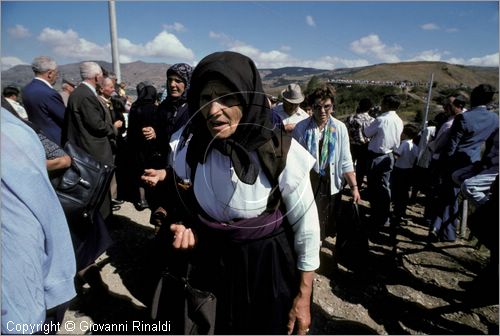 ITALY - AVIGLIANO (PZ) - Festa di Santa Maria del Carmine (8 e 9 settembre)
La processione della Madonna del Carmine scende dal Santuario sul Monte Carmine verso il paese preceduta dai "cinti" di candele e cartapesta