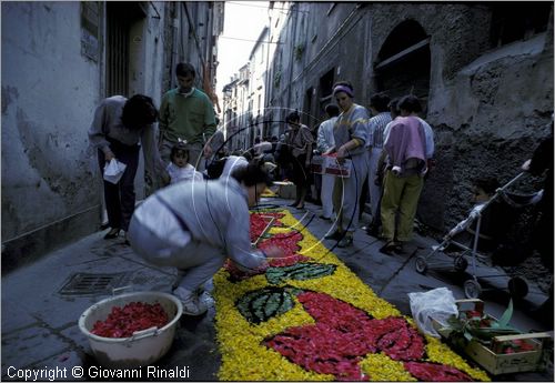 ITALY - BOLSENA (VT)
Infiorata e Processione del Corpus Domini
preparazione