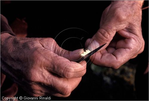 ITALY - GANGI (PA)
Festa delle Palme (domenica delle palme)
intaglio delle "crocette"