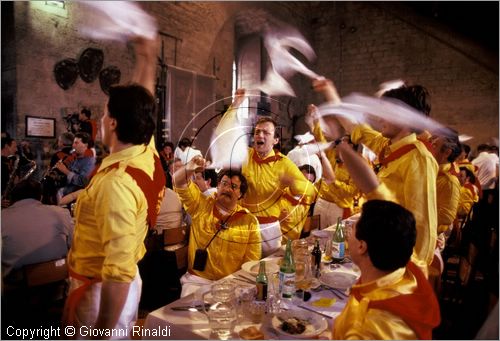 ITALY - GUBBIO (PG)
Festa della Corsa dei Ceri (15 maggio)
Banchetto dei ceraioli nel Palazzo dei Consoli