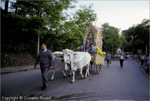 ITALY - LARINO (CB)
Sagra di San Pardo "Carrese" (25-27 maggio)
sfilata di carri addobbati con fiori di carta colorata.
La carrese ricorda un episodio dell842, quando i Larinesi riuscirono ad impossessarsi delle reliquie di San Pardo.