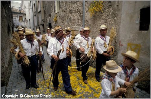 ITALY - MARTA (VT)
Festa della Madonna del Monte (14 maggio)
la festa celebra la fertilit della terra. Le antiche corporazioni
(Casenghi, Bifolchi, Villani e Pescatori) sfilano con i carri allegorici (le "Fontane") per le vie del paese e raggiungono il santuario della Madonna del Monte