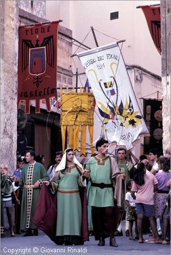 ITALY - ORIA (BR)
Corteo Storico di Federico II e Torneo dei Rioni (prima decade di agosto)
rievocazione del 10 Agosto del 1225 quando Federico II giunse in Oria con la sua corte per attendere la promessa sposa, Isabella di Brienne