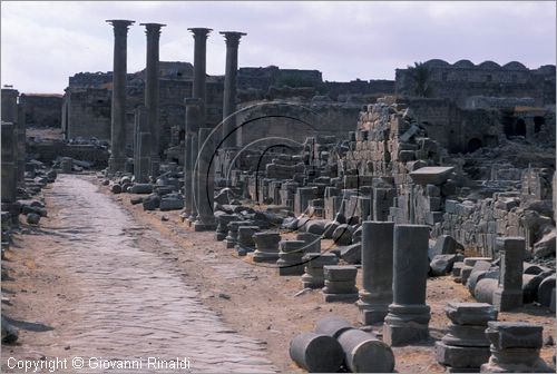 SIRIA - BOSRA (Bosra ash-Sham)
strada romana con acciottolato di basalto