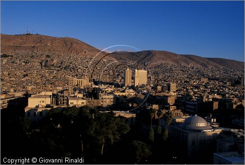 SYRIA - DAMASCO - veduta della citt all'alba verso la collina Jebel Qassioun