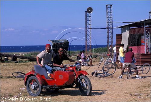 CUBA - HAVANA - Cojimar - piccolo villaggio sulla costa ad est della citt - il palco di un gruppo musicale lungo la costa