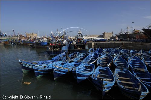 MAROCCO - MAROC - MOROCCO - ESSAOUIRA - le tipiche barche nel porto