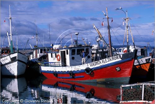 CILE - CHILE - Patagonia - Puerto Natales - Porto peschereccio