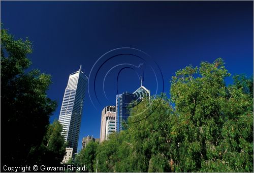 AUSTRALIA OCCIDENTALE - Perth - scorcio dei grattaceli del centro dall'Esplanade