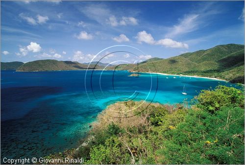 CARAIBI - ISOLE VERGINI AMERICANE - ISOLA DI ST.JOHN - Peter Bay e Chinnamon Bay