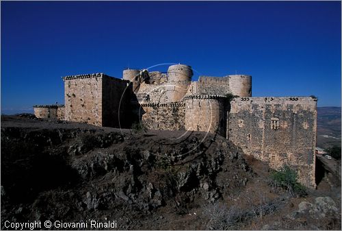 SYRIA - Crac dei Cavalieri (Qala'at al-Hosn) costruito dai crociati nel 1150 poi conquistato ed ampliato dal sultano Baibars nel 1271 - veduta