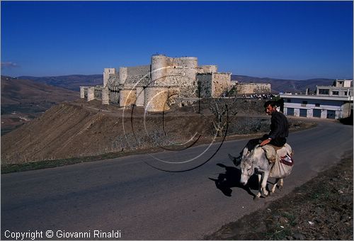 SYRIA - Crac dei Cavalieri (Qala'at al-Hosn) costruito dai crociati nel 1150 poi conquistato ed ampliato dal sultano Baibars nel 1271 - veduta