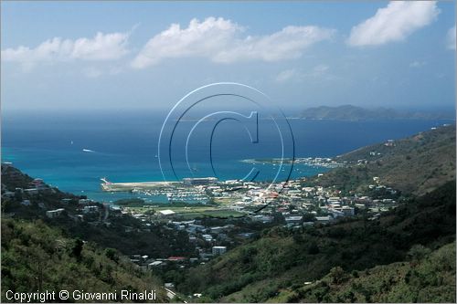 CARAIBI - ISOLE VERGINI BRITANNICHE - ISOLA DI TORTOLA - veduta di Road Town