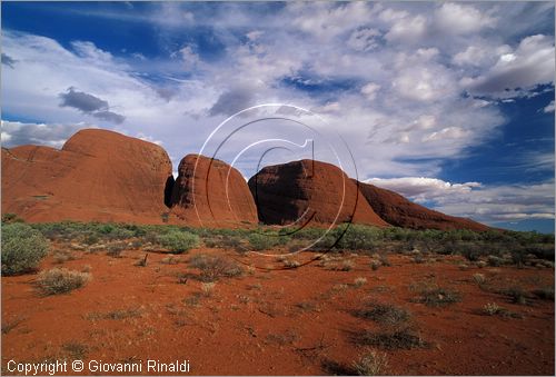 AUSTRALIA CENTRALE - Uluru Kata Tjuta National Park - Monti Olgas - veduta da ovest