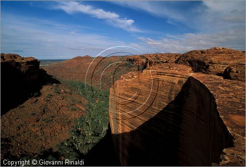 AUSTRALIA CENTRALE - Watarrka National Park - il bordo superiore della parete del Kings Canyon