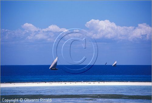 TANZANIA - ZANZIBAR  (Oceano Indiano) - Kizimkazi (estremit sud dell'isola) - dhow in navigazione